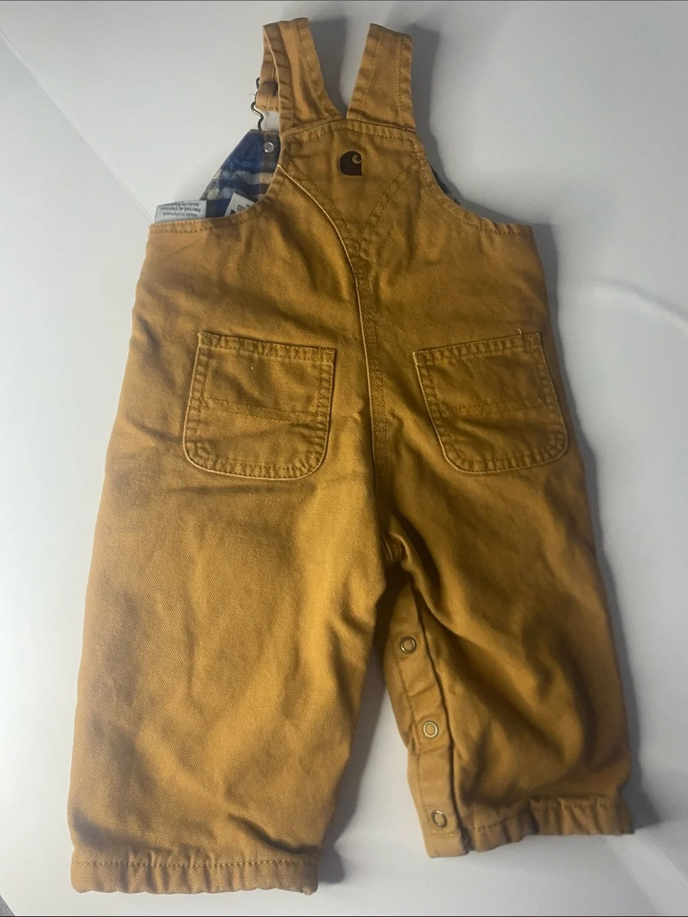 Carhartt Kids' Tan Canvas Overalls